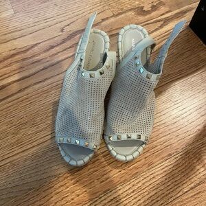 Marc Fisher Cream Espadrilles with Stud Accents